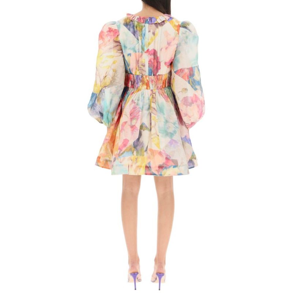 Zimmermann 'High Tide' Linen And Silk Short Dress - Picture 3 of 4
